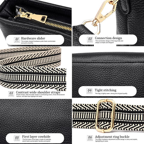 Small square Crossbody Bag for women,Wide Strap Cell Phone Purse Shoulder Handbag...