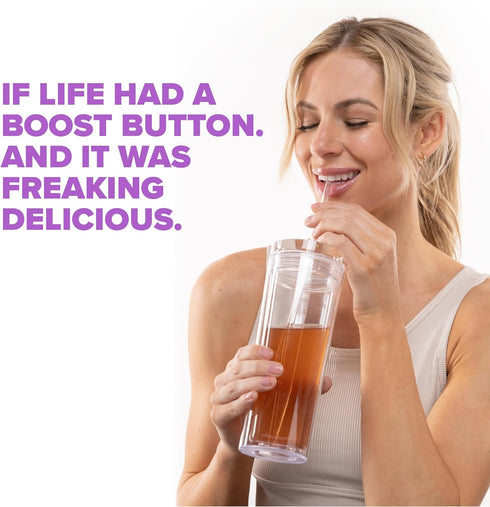 SkinnyStix Energy Drink Mix + Antioxidants. Heightens Focus, and Offers Incredible Energy, Delicious 10-Calorie Packets – 15 Packets, Berry Fusion...