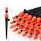 2 in 1 Drip Irrigation Emitters and Atomizing Nozzle for 1/4" Drip Irrigation Tubing, 25 Pcs Adjustable 360 Degree Water Flow Drippers Sprinklers ...