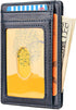 Buffway Slim Minimalist Front Pocket RFID Blocking Leather Wallets for Men and Women - Alaska Blue...