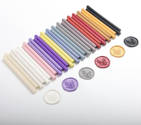 Wax Seal Sticks, ONWINPOR 60pcs Glue Gun Wax Sealing Sticks for Wax Seal Stamp, Glue Gun Wax Sticks Great for Letter Sealing (60, Pearl White)...