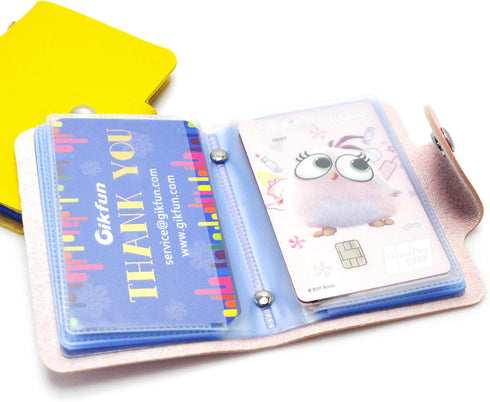 Gikfun Fashion Soft Credit ID Card Holder Case Purse Pocket Wallet Pouch Organizer 24 Slots (Pack of 5pcs) EK8430...