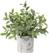 Hollyone Mini Artificial Potted Plants Fake Plants in Marble Pots, 1Pcs Plastic Eucalyptus Greenery Faux Plants for Home Office Desk Room Centerpi...