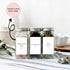 Minimalist Spice Labels - 160 Waterproof Spice Jar Labels - Preprinted Herb Stickers - Fits Round Bamboo Jars or Rectangular Glass Seasoning Conta...