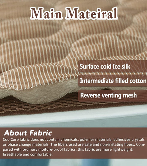 Dogs Cooling Mat Pet Self Cooling Pad Cool Blanket Summer Hot Weather Sleeping Kennel Mat,Washable Ice Silk Sleep Mat Pad Non-Toxic Breathable for...
