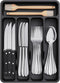 Lifewit Silverware Drawer Organizer Tray, Plastic Cutlery Storage for Kitchen Drawer, Flatware and Utensil Holder Divider for Spoons Forks Knives ...