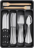 Lifewit Silverware Drawer Organizer Tray, Plastic Cutlery Storage for Kitchen Drawer, Flatware and Utensil Holder Divider for Spoons Forks Knives ...