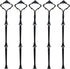 3 Tier Cake Stand Fitttings Kits Fruit Cake Plate Handle Fitting Cupcake Hardware Rod Stand Holder Black Crown 5 Sets?Plate not Included?...