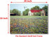 Old Barn & Flowers Field Scenery Nature Landscape Wall Decor Art Print Poster (16x20)...