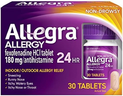 Allegra 24 Hour Allergy Tablets 30 Tablets (Pack of 2)...