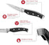 Master Maison 3.5" Professional German Stainless Steel Paring Knife Set w/Dual Sharpener & Edge Guard - Peeling Chef Kitchen Set - Kitchen Pairing...
