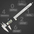 Digital Caliper Precise Measuring Tool, Vizbrite 6 inch Stainless Steel Electronic Vernier Calipers with Auto-Off Large LCD Screen, Accurate to ±0...