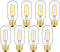 OMAYKEY 2W LED Tubular Bulb 25W Equivalent 250 Lumen, 2700K Warm White E26 Base, Antique Edison T45 Tube Clear Glass Dimmable LED Filament Bulbs, ...