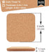 Cork Trivet, 4 Pcs High Density Thick Square Cork Trivets for Hot Dishes, 8 Inch Heat Resistant Multifunctional Cork Coaster, Cork Hot Pads for Ta...