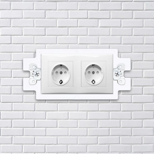 8pcs BE1-8 (1 Gang) Electrical Outlet Box Extender, Power Single Gang Box Extender Heavy Duty with 16pcs Screws Switch Outlet Extension Box Access...