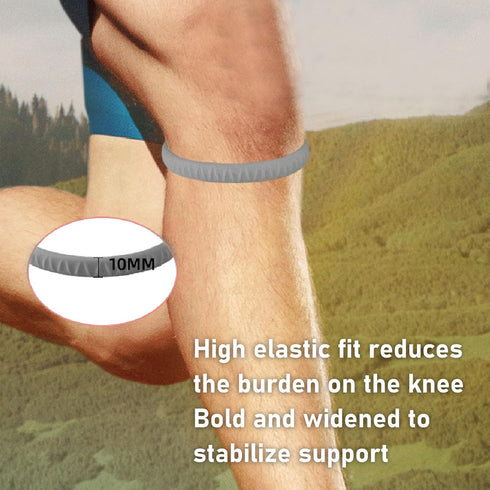ZJchao Knee Support Strap, Patella Tendon Knee Straps Soft Knee Sports Support Band Portable Pain Relief Support Brace Jumpers Knee Strap for Bask...