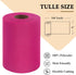 Fuchsia Tulle Fabric Roll 6 Inch by 100 Yards (300 feet) Sheer Tulle Ribbon for Halloween Party Decorations Tutu Gift Wrapping Valentine's Day Tab...
