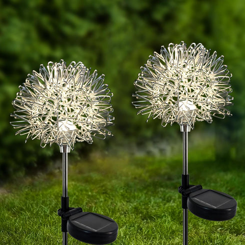 Solar Garden Lights Outdoor-2 Pack Outdoor Decorative Garden Lights, Waterproof Solar Outdoor Lights Auto ON/Off Solar Lights for Garden Gifts for...
