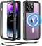 Beeasy for iPhone 14 Pro Max Case (6.7") Waterproof, Compatible with MagSafe, Outdoor Phone Case 360 Degree Protective Case, Shockproof Dustproof ...