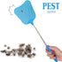 2 Pieces Fly Swatter, Extendable Fly Swatter Lightweight Manual Swat Pest Control, Adjustable Length 26 to 75 cm, Adjustable Stainless Steel Teles...
