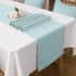 DUALIFE Handcrafted Solid Color Dining Table Runner for Wedding Party Birthday Graduations, Banquet Catering Services Event?Dresser Scarf, Double-...