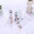 Hipiwe 8 Sets 5 Layers Clear Plastic Round Storage Jars Jewelry Bead Storage Containers Small Travel Sample Jar Pots for Sewing Sewing Pills Nail ...