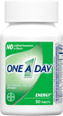 One A Day Energy Multivitamin with Vitamin A, C, D, E, Zinc for Immune Health*, Caffeine, Biotin, B6, B12 & More, 50 Tablets...