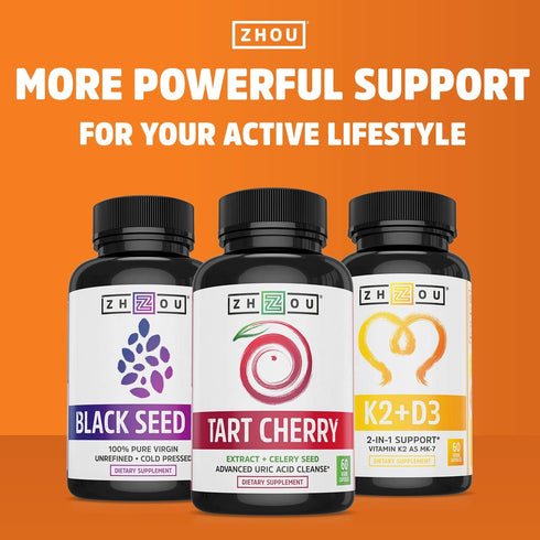 Zhou Turmeric Curcumin and Ginger with Bioperine 1800 mg | Extra Strength Antioxidant for Maximum Joint Comfort and Mobility | Non-GMO | 30 Servin...