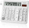 Desk Calculator 12 Digit, Large Computer Keys,Desktop Dual Power Battery and Solar, Calculator with Large LCD Display for Office,School, Home & Bu...