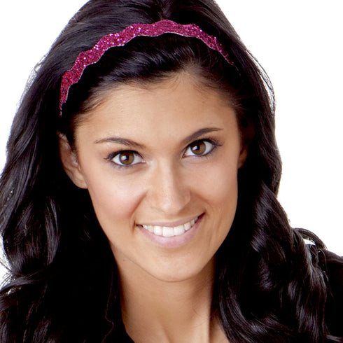 Hipsy Women's Adjustable NO SLIP Bling Glitter Headband Mixed Pack (Multiple Colors Sparkling Jewels 5pk)...