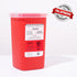 Alcedo Sharps Container for Home Use 1 Quart (1-Pack) | Biohazard Needle and Syringe Disposal | Small Portable Container for Travel and Profession...