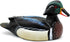 CVHOMEDECO. Primitives Hand Engraving and Painted Wood Wild Duck Farmhouse Figurine Mallard Decorative Accent, 10-1/2 Inch...
