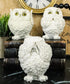 Ebros See Hear Speak No Evil Fat Baby White Owls Figurines Set of 3 Decor Wisdom of The Woods Nocturnal Snow Owl Bird Themed Chibi Owlets Collecti...