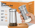 Salt and Pepper Shakers set with Adjustable Pour Holes - Elegant Stainless Steel Spice Dispenser - Perfect for Himalayan, Table Salt, White and Bl...