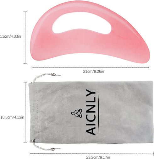 AICNLY Large Gua Sha Massage Tool, Lymphatic Drainage Massager, Muscle Scraping Massage Tools, Body Sculpting Anti Cellulite Tools for Man and Wom...