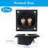 2-Way Speaker Box Terminal Cup, 2.2 Inch Square Stereo Screw Cup Connectors, Home Stereo Screw Cup Connectors, Pack of 2...