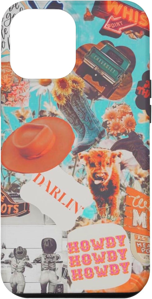 iPhone 12 Pro Max Funny Cowgirls Western Country Boho Farm cows cattle chic Case...