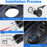 XMSJSIY USB Car Charger Socket Outlet 12V-24V USB/Type C Outlet PD & QC 3.0 Fast Car Charger 38W Power Waterproof Outlet Adapter with LED Voltmete...