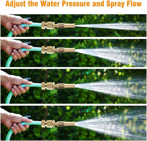 Brass Nozzle Water Spray Gun Jet Hose Nozzles Pipe High Pressure For Car,Bike,Window Cleaning Sprayer And Plants Gardening Washing (Without Pipe) ...