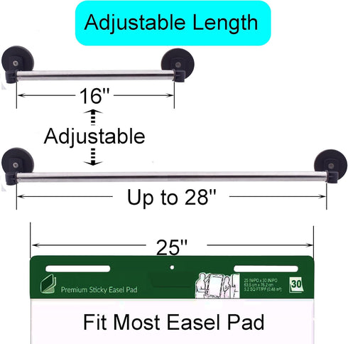 YYST Type-A 29" Easel Pad Holder, Magnetic Easel Sheet Holder, Flip Chart Paper Holder w/Magnets (1)...
