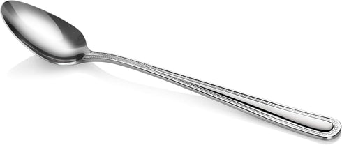 New Star Foodservice 58581 Steel Bead Pattern Serving Spoon, 7.8-Inch Set of 12...