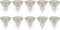 Simba Lighting LED MR11 Flood Light Bulbs (10 Pack) 12V 3W 20W Halogen Replacement 2-Pin 240lm for Landscape, Accent, Track Lights, and Christmas ...