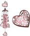 Garden Loving Heart Wind Chimes Outdoor Indoor Decor, Hand-Made Heart Musical Wind Chime, Mobile Wind Catcher Romantic Wind-Bell for for Home, Mom...
