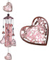 Garden Loving Heart Wind Chimes Outdoor Indoor Decor, Hand-Made Heart Musical Wind Chime, Mobile Wind Catcher Romantic Wind-Bell for for Home, Mom...