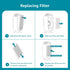 C380 Replacement Filter for Storebary,C380-RF High-Efficiency Activated Carbon and Pre-filter...