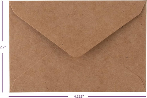 Kraft Mini Envelopes Brown Kraft Envelopes for Gift Cards and Business Cards (4"x2.75" 200 Pack)…...