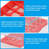 PATIKIL 25 Well Centrifuge Tube Freezer Storage Box, 2 Pcs Polypropylene Tube Rack for 1.8ML and 2.0ML Tubes Vials Samples, Red...