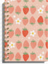 Strawberry Notebook Journal, Strawberry Office Supplies, Aesthetic Spiral Notebook Journal for Women, Cute Composition Notebook, Hardcover Spiral ...