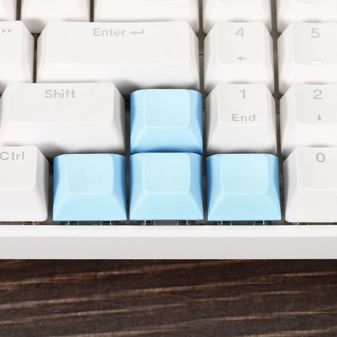 PATIKIL 1U Blank Keycaps, 5 Pack Universal PBT Keyboard Replacement Accessories for MX Mechanical Keyboard, Light Blue...