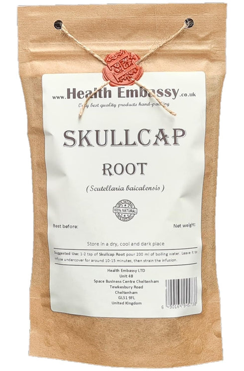 Health Embassy Skullcap Root | Scutellaria baicalensis | Loose Herbal Tea (50g)...
